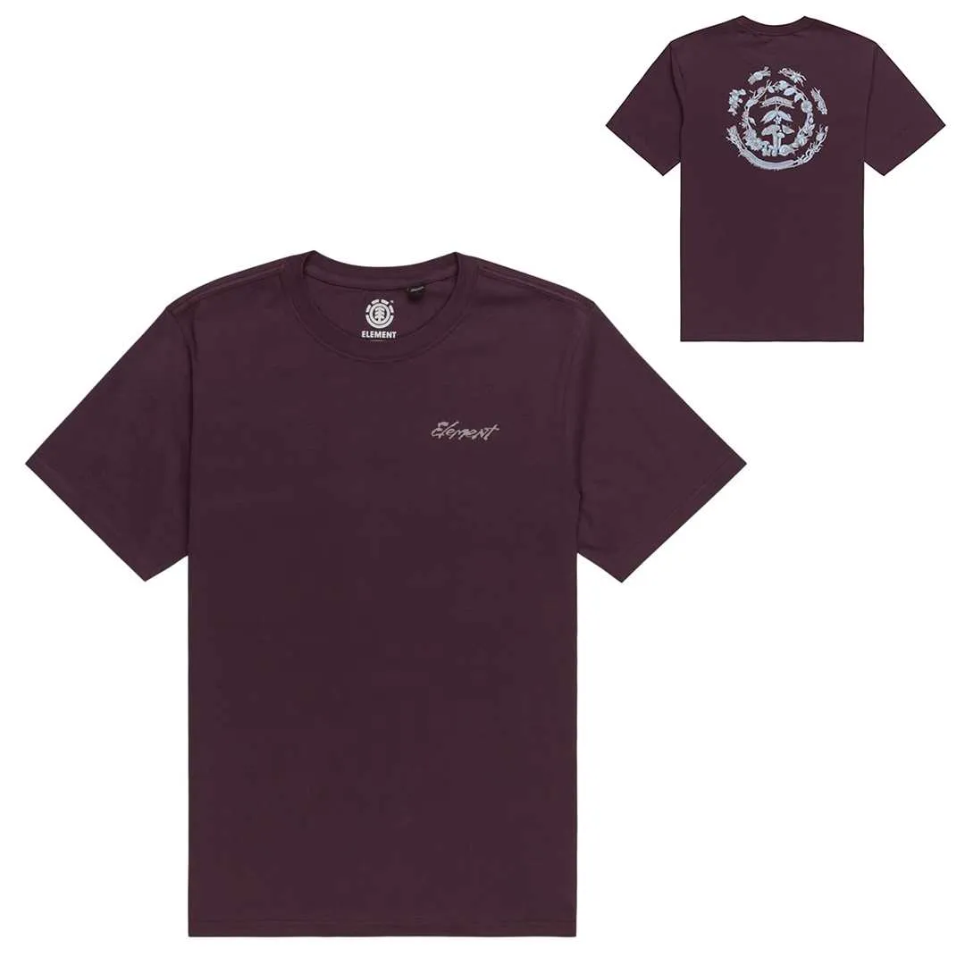 T-shirt : ELEMENT BUGS WORLD SS TEE Plum Perfect - Bamboo Skateshop