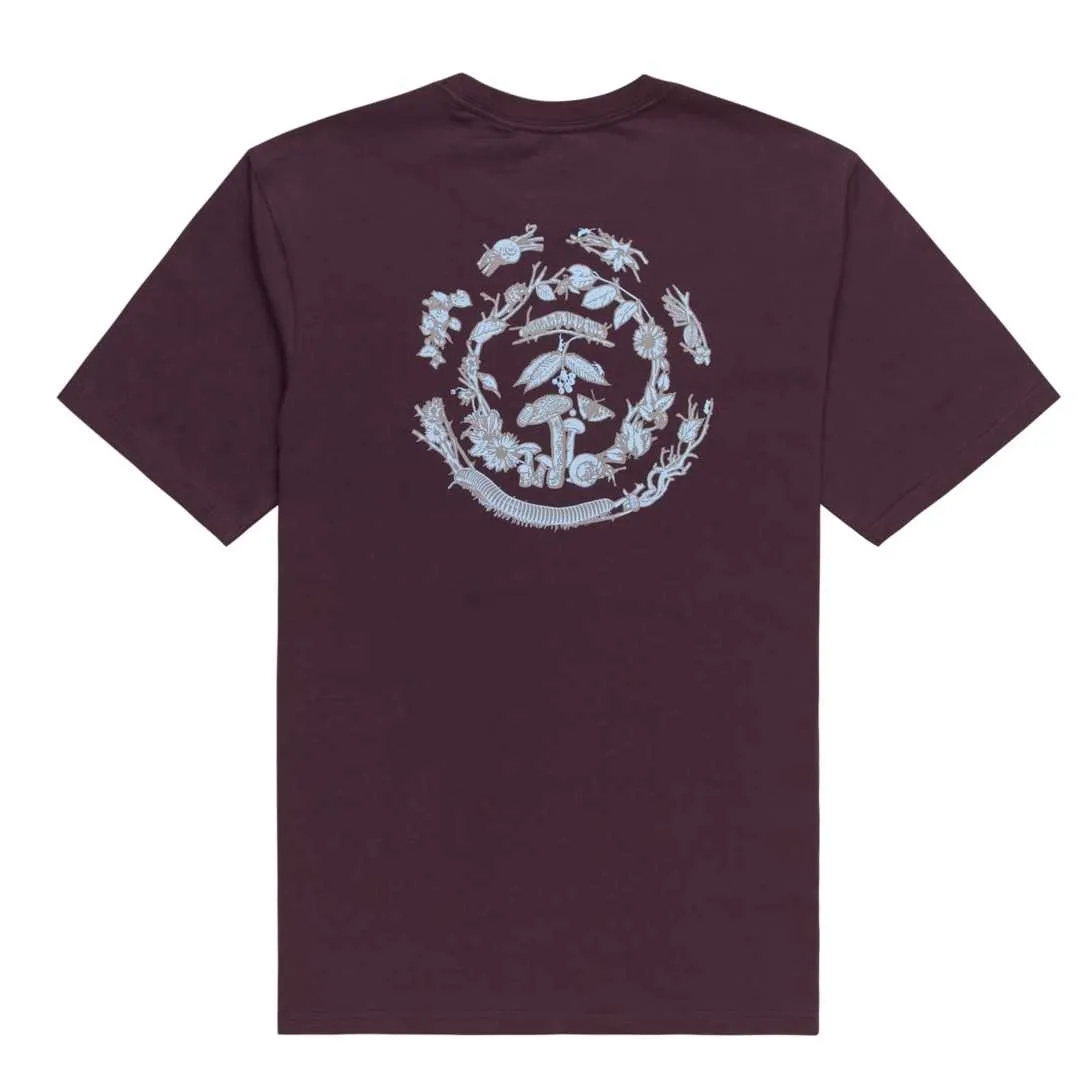 T-shirt : ELEMENT BUGS WORLD SS TEE Plum Perfect - Bamboo Skateshop