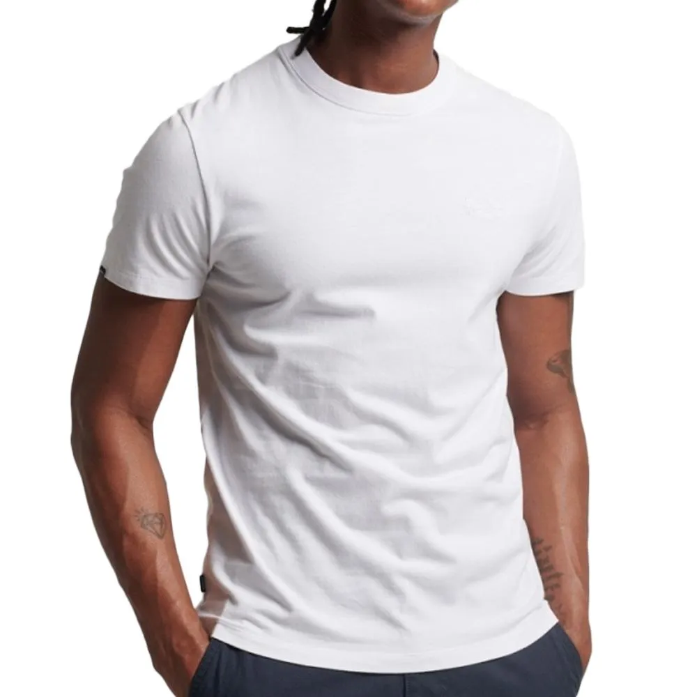 T-shirt Blanc Superdry Homme Vintage Logo Tee