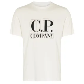 T-Shirt C.P. Company graphique blanc