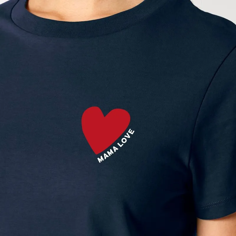 T-shirt Femme Coeur rouge - Personnalisable