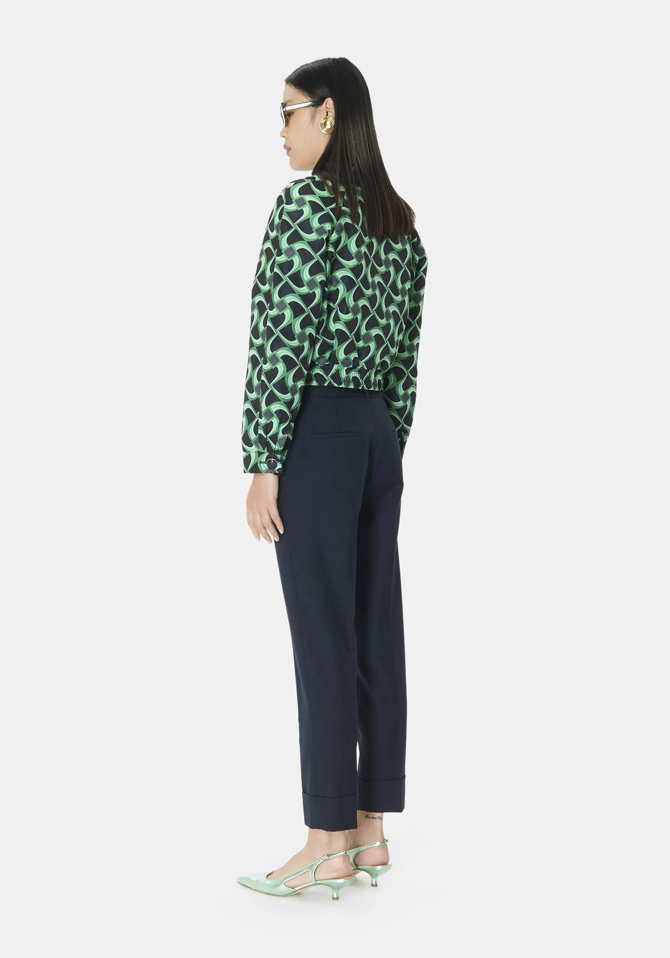 TARA JARMON  Pantalon 7/8classique - philippa - Bleu