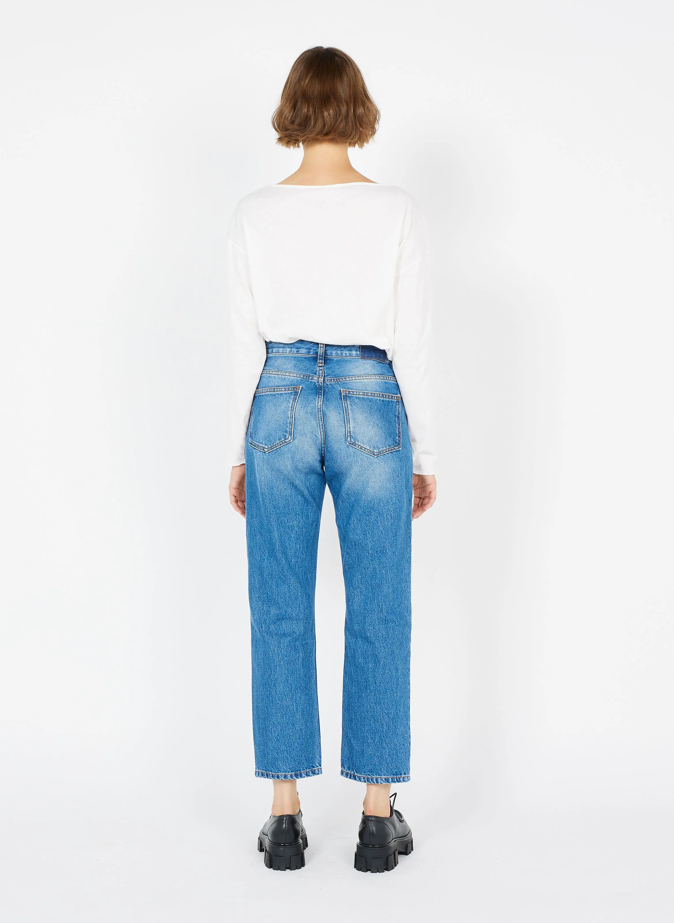 TEE-SHIRT AMPLE à COL BATEAU EN COTON AKSUN - AMERICAN VINTAGE pour FEMME | Printemps