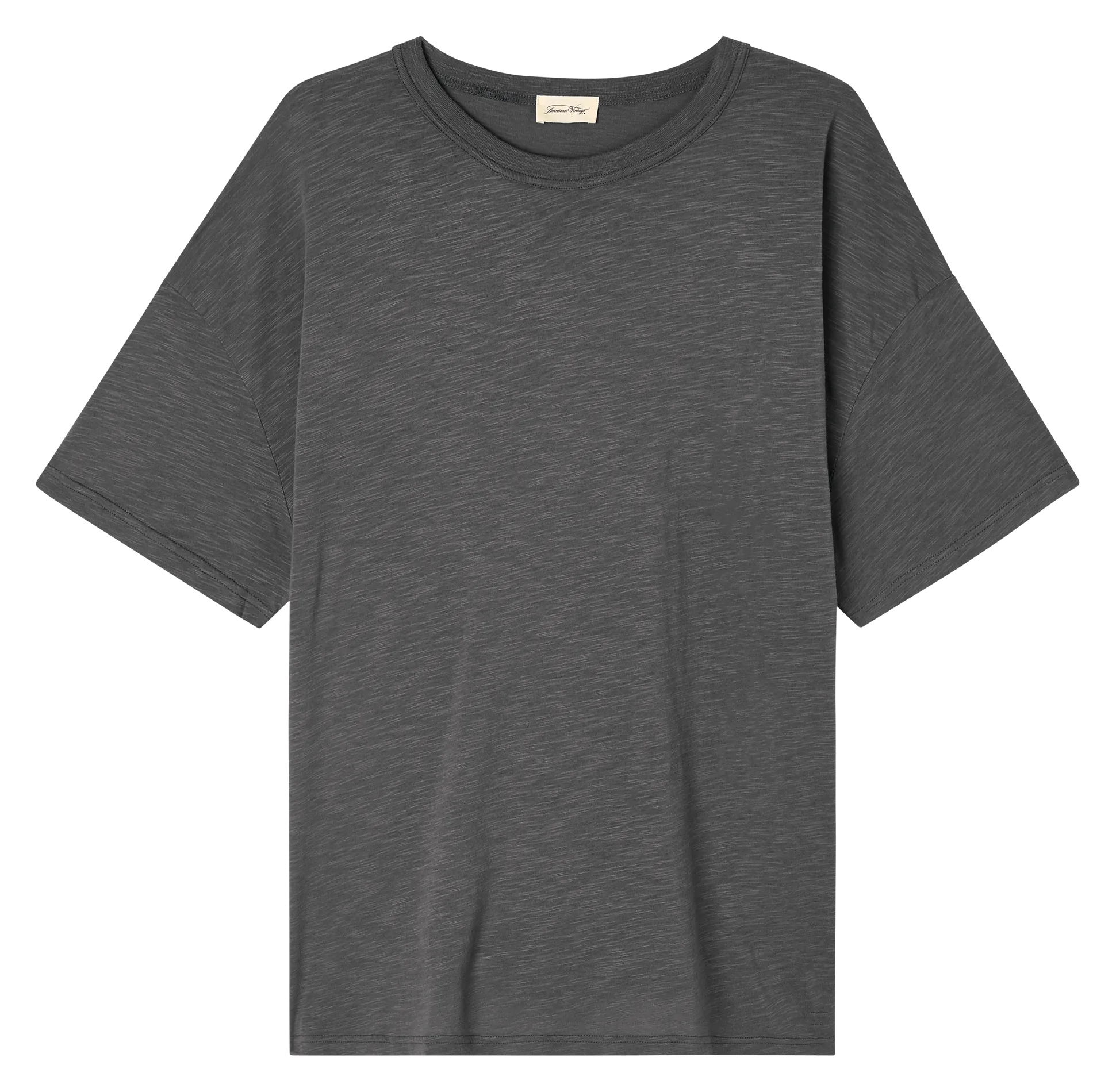 TEE-SHIRT COL ROND AMPLE EN COTON MéLANGé JACKSONVILLE - AMERICAN VINTAGE pour FEMME | Printemps