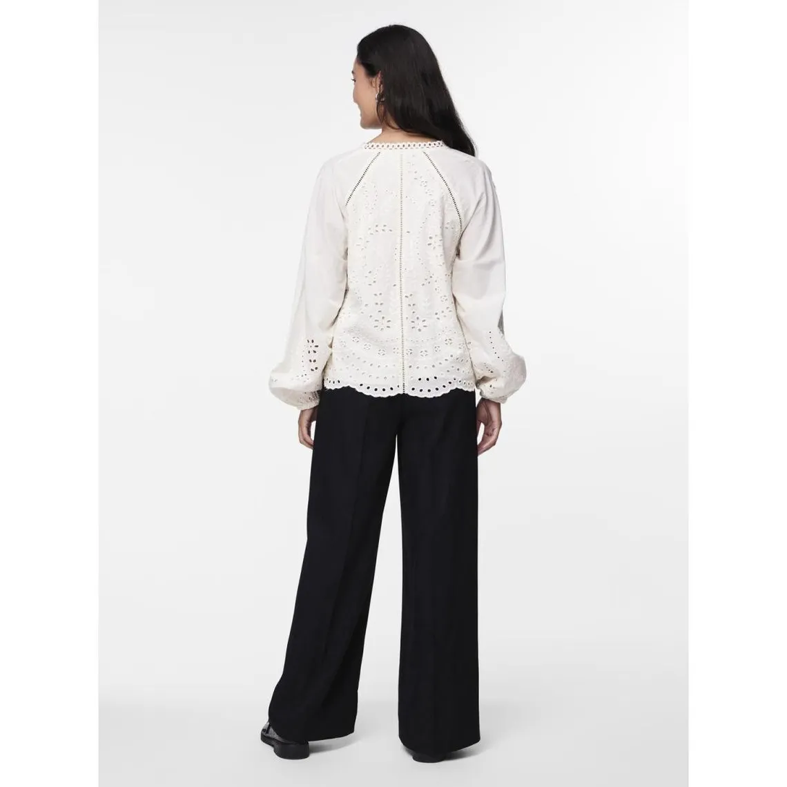Top manches longues blanc en coton Yas | 3 Suisses